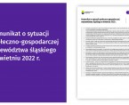 Komunikat o sytuacji społeczno-gospodarczej województwa śląskiego w kwietniu 2022 r. Foto