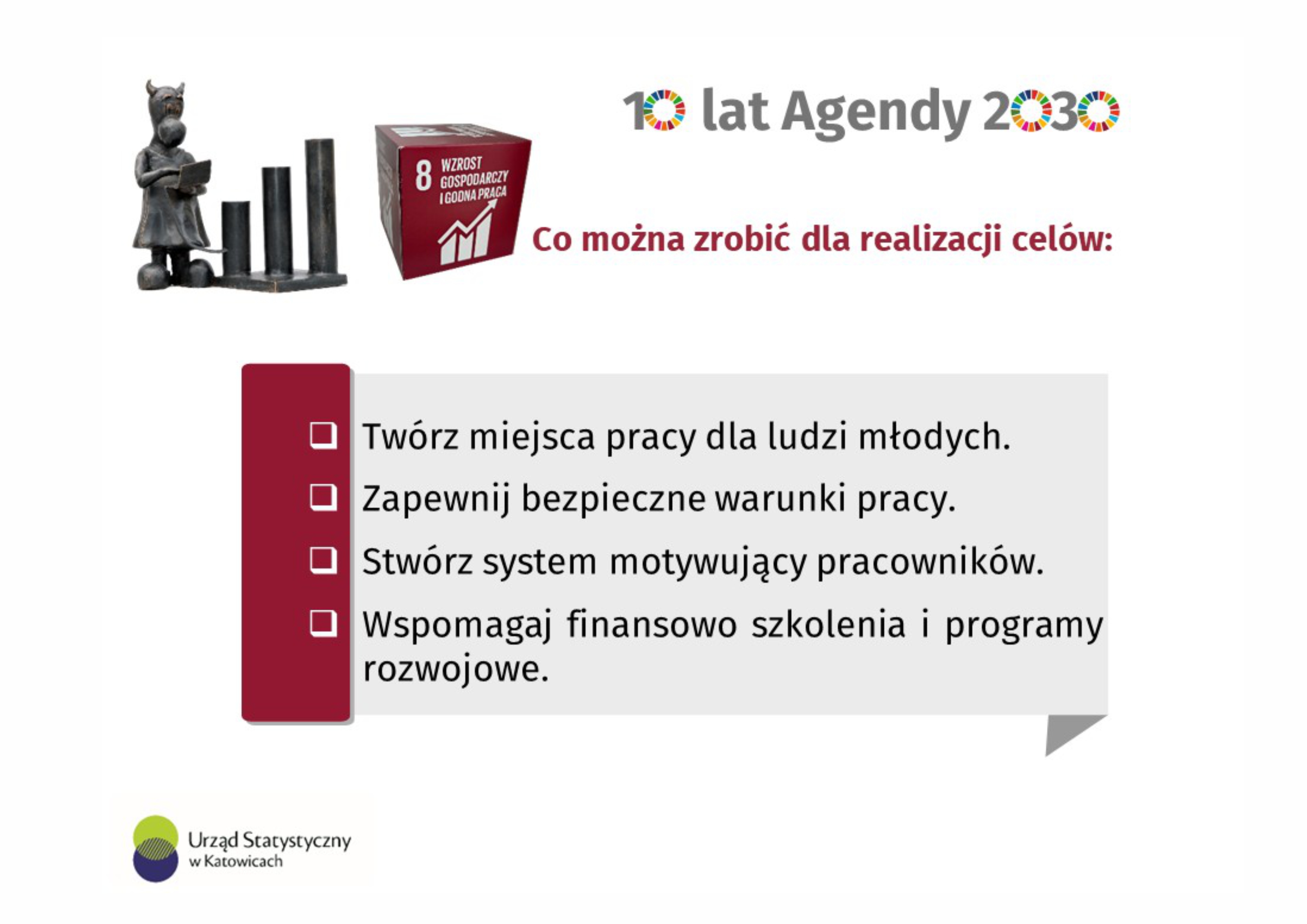 Cele Zrównoważonego Rozwoju (Cel 8) (Infografika)