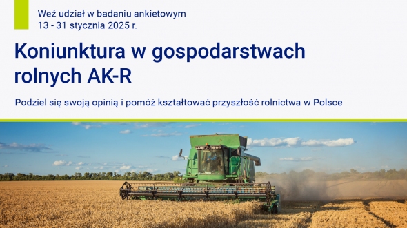 Koniunktura w gospodarstwach rolnych AK-R, 13-31 stycznia 2025
