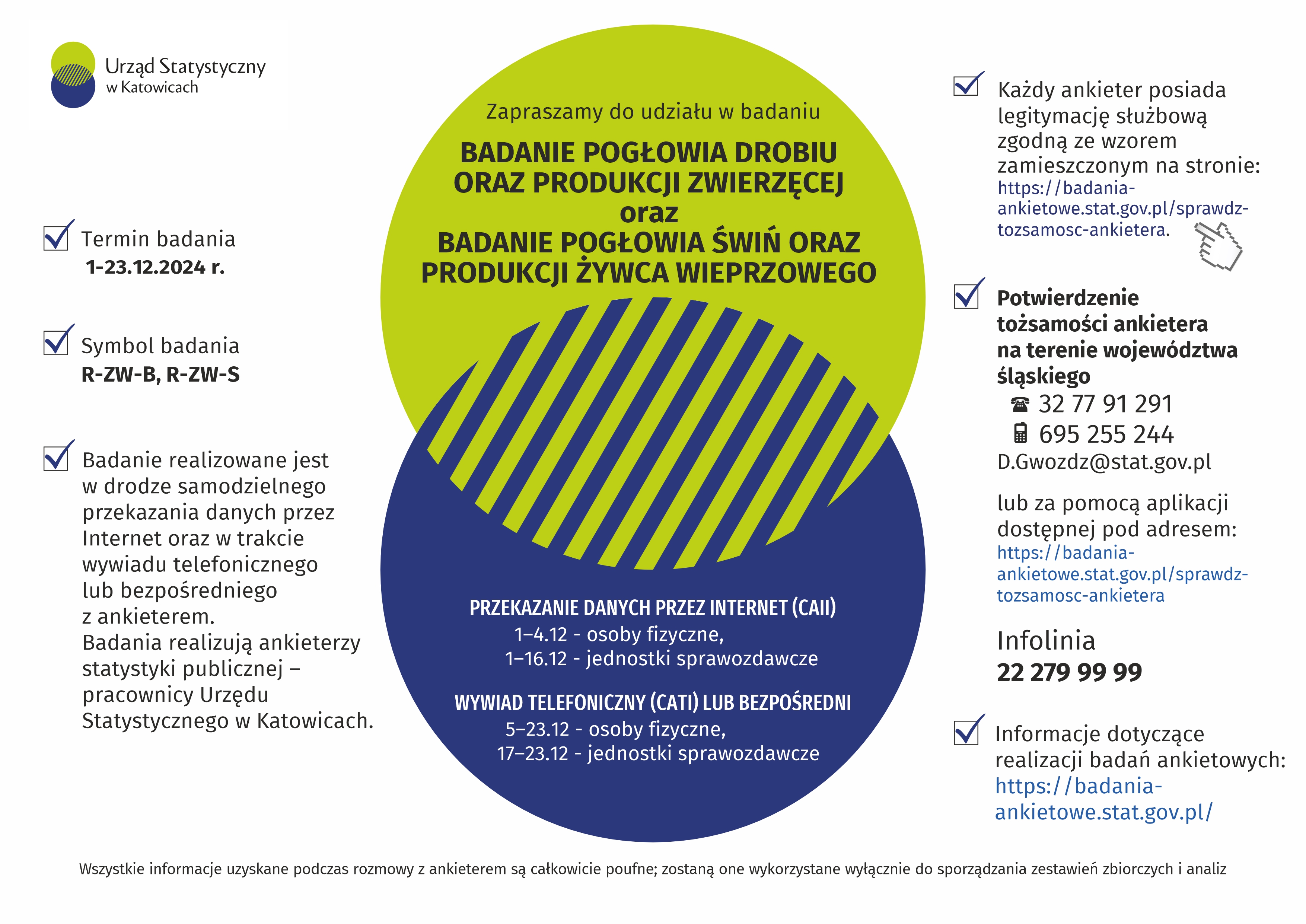 Badanie pogłowia drobiu oraz produkcji zwierzęcej oraz Badanie pogłowia świń oraz produkcji żywca wieprzowego