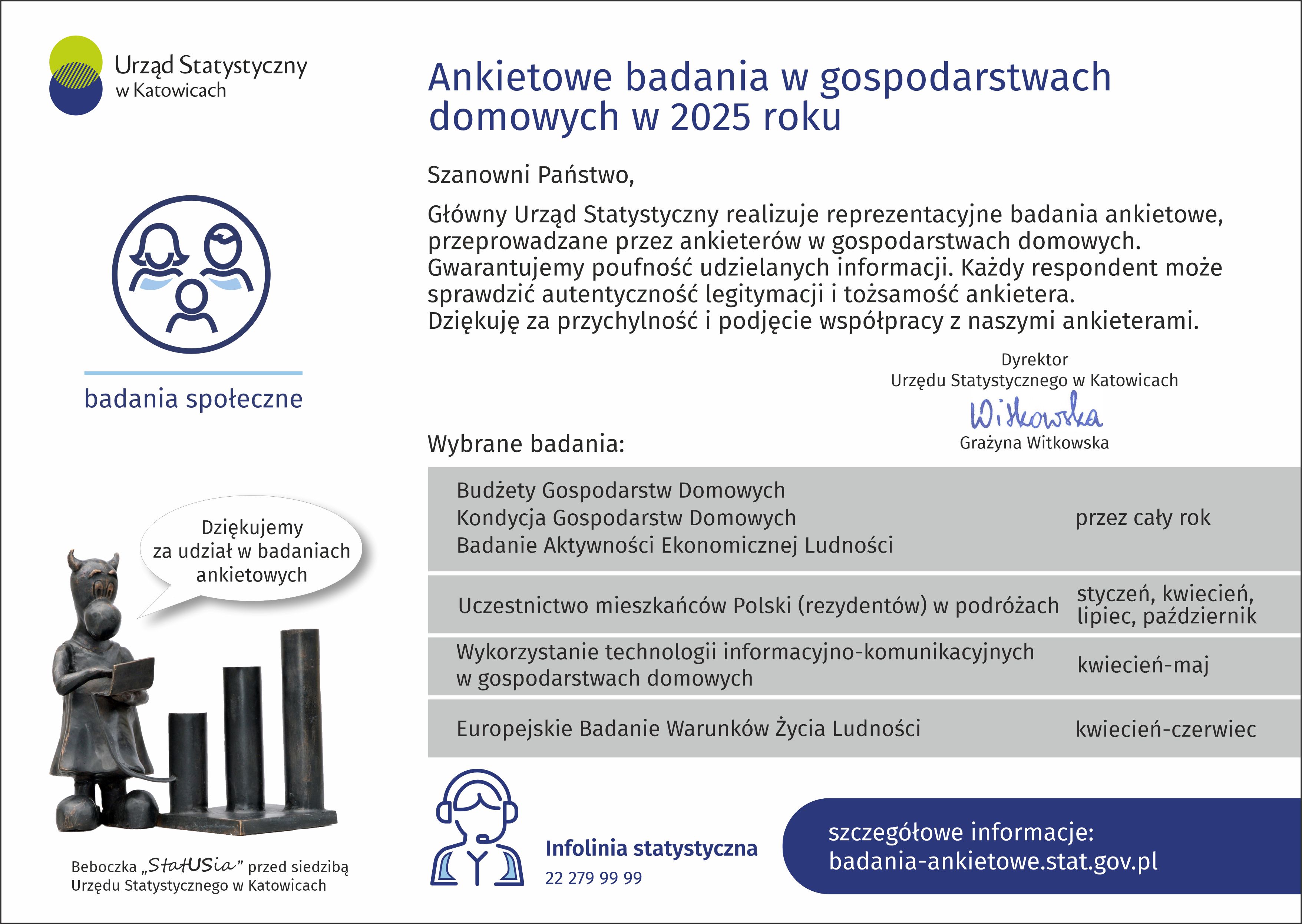 Badania ankietowe w gospodarstwach domowych - infografika