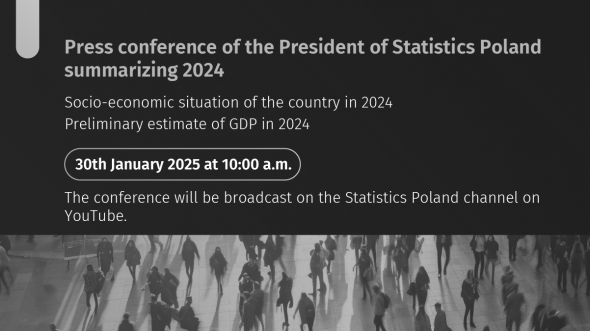 30th January 2025: Press conference of the President of Statistics Poland summarizing 2024