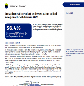 Gross domestic product and gross value added in regional breakdown in 2022 - 1st page