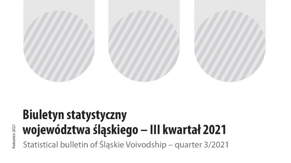 Statistical bulletin of śląskie voivodship 2021 (III quarter 2021) - firstst page