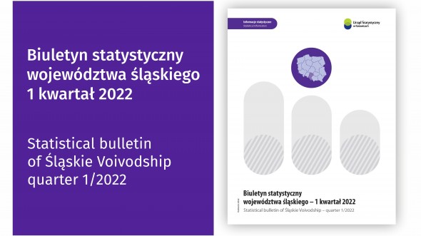 Statistical bulletin of śląskie voivodship 2022 (I quarter 2022) - 1-st page