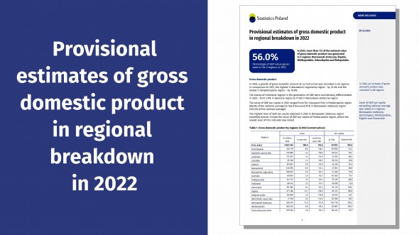 Provisional estimates of gross domestic product in regional  breakdown in 2022