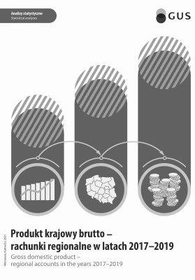 Pierwsza strona publikacji Produkt krajowy brutto - rachunki regionalne w latach 2017-2019