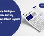 Podmioty działające w obszarze kultury w województwie śląskim w 2024 r. Foto
