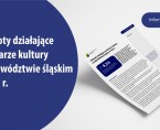 Podmioty działające w obszarze kultury w województwie śląskim w 2025 r. Foto
