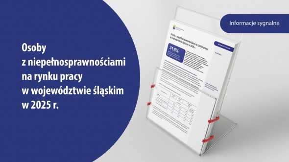 Osoby z niepełnosprawnościami na rynku pracy w województwie śląskim w 2025 r. - okładka