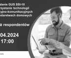 Wykorzystanie technologii informacyjno - komunikacyjnych w gospodarstwach domowych (Infografika) Foto