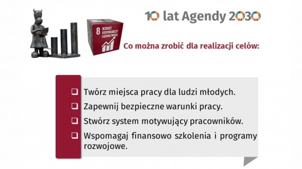 Cele Zrównoważonego Rozwoju (Cel 8) (Infografika)