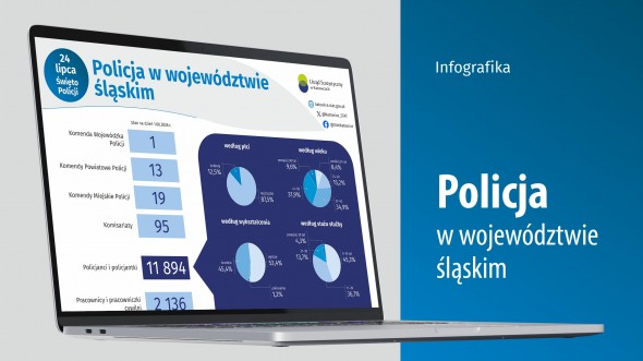 Policja w województwie śląskim (Infografika)
