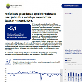 Koniunktura gospodarcza w województwie śląskim - styczeń 2026 r.