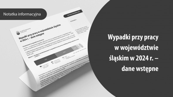 Wypadki przy pracy w województwie śląskim w 2024 roku – dane wstępne - str 1