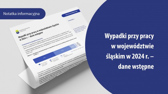 Wypadki przy pracy w województwie śląskim w 2024 roku – dane wstępne - str 1