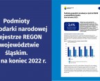 Podmioty gospodarki narodowej w rejestrze REGON w województwie śląskim. Stan na koniec 2022 r. Foto