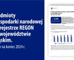 Podmioty gospodarki narodowej w rejestrze REGON w województwie śląskim. Stan na koniec 2024 r. Foto
