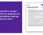 Komunikat o sytuacji społeczno-gospodarczej województwa śląskiego w styczniu 2023 r. Foto