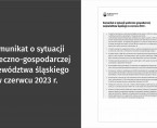 Komunikat o sytuacji społeczno-gospodarczej województwa śląskiego w czerwcu 2023 r. Foto