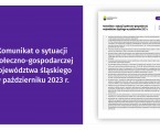 Komunikat o sytuacji społeczno-gospodarczej województwa śląskiego w październiku 2023 r. Foto