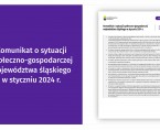 Komunikat o sytuacji społeczno-gospodarczej województwa śląskiego w styczniu 2024 r. Foto