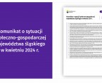 Komunikat o sytuacji społeczno-gospodarczej województwa śląskiego w kwietniu 2024 r. Foto