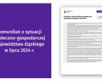 Komunikat o sytuacji społeczno-gospodarczej województwa śląskiego w lipcu 2024 r. Foto