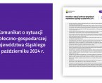 Komunikat o sytuacji społeczno-gospodarczej województwa śląskiego w październiku 2024 r. Foto