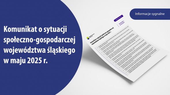 Komunikat o sytuacji społeczno-gospodarczej województwa śląskiego w maju 2025 r.