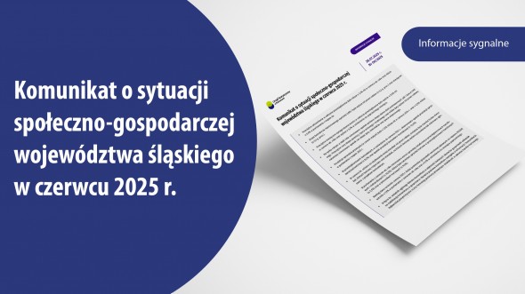 Komunikat o sytuacji społeczno-gospodarczej województwa śląskiego w czerwcu 2025 r.