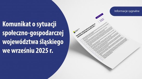 Komunikat o sytuacji społeczno-gospodarczej województwa śląskiego we wrześniu 2025 r.