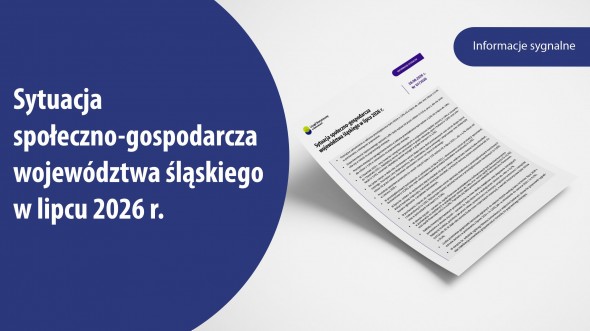 Sytuacja społeczno-gospodarcza województwa śląskiego w lipcu 2026 r. - okładka