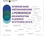 Wybrane dane krótkookresowe o powiatach województwa śląskiego w styczniu 2018 r. Foto