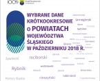 Wybrane dane krótkookresowe o powiatach województwa śląskiego w październiku 2018 r. Foto