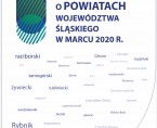 Wybrane dane krótkookresowe o powiatach województwa śląskiego w marcu 2020 r. Foto