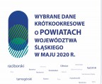 Wybrane dane krótkookresowe o powiatach województwa śląskiego w maju 2020 r. Foto