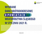 Wybrane dane krótkookresowe o powiatach województwa śląskiego w styczniu 2021 r. Foto