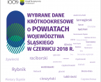 Wybrane dane krótkookresowe o powiatach województwa śląskiego w czerwcu 2018 r. Foto