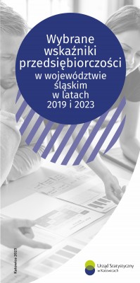 Wybrane wskaźniki przedsiębiorczości w województwie śląskim w latach 2019 i 2023 - okładka