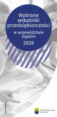 Wybrane wskaźniki przedsiębiorczości w województwie śląskim 2026 - okładka