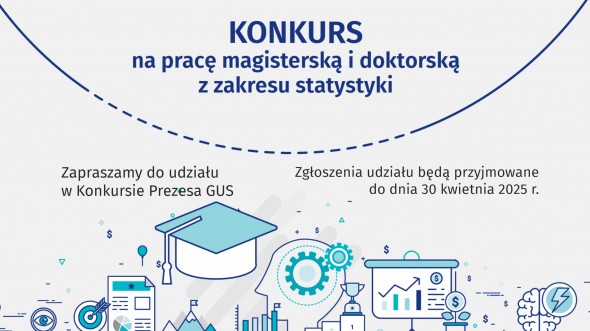 Konkurs Prezesa GUS na najlepszą pracę magisterską i doktorską z zakresu statystyki - plakat