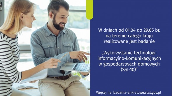 Badanie - Wykorzystanie technologii informacyjno-komunikacyjnych w gospodarstwach domowych (SSI-10)