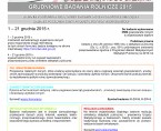 Grudniowe badania rolnicze 2015 Foto